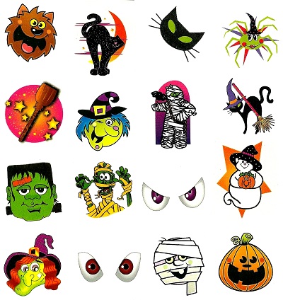 A Large Pack of Halloween Tattoos Pack of 60