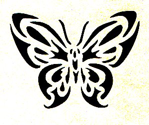 Butterfly stencil  (621)